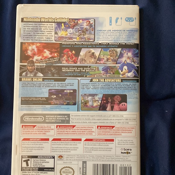Super Smash Bros. Brawl (Nintendo Wii, 2008) Complete, tested/works great - Picture 4 of 4